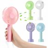 Portable Usb Rechargeable Handheld 3 Speed Strong Wind Electric Small Mini Cooling Fan (random Color)