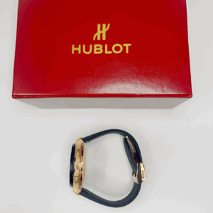 Hublot Classic Fusion Aerofusion MoonPhase Grey Strap (Golden Dial)