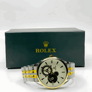 Rolex Mechanical Watch for Men | Gold And White