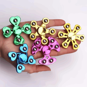 Hand Spinner Fidget Toy Stress Relief Toys Hand Spinner For Kids And Adult Fidget Spinner Metal Body Metal Balls With Box .. Mix Random Colours And Design