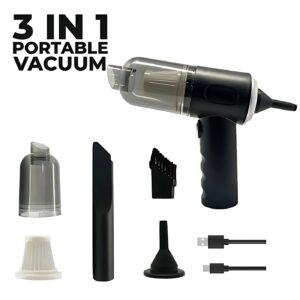 Powerful 3-in-1 Cordless Handheld Vacuum Cleaner – Wet & Dry, Strong Suction For Car, Sofa, Carpet & Home Cleaning