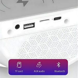 G Shaped Rgb Light Table Lamp With Wireless Charger Bt2301