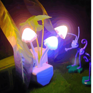 Mushroom Night Light | Led Night Lights | Flower Lamp Bedroom Baby Room Lamps For Family, Friend Or Kids Gifts (random Colors)