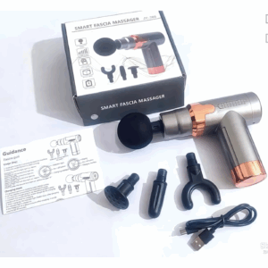 Jy-760 Mini Massage Gun Muscle Massager Portable Ultra Massage Heads Usb C Charging Port Massage Gun (black)